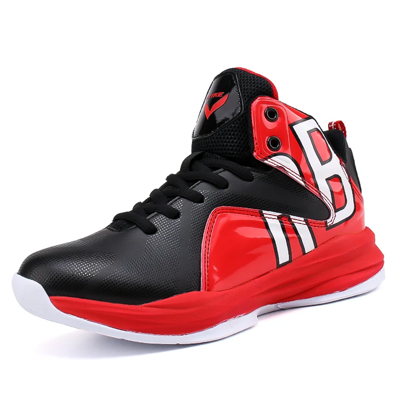 Kid Sneakers Boy Basketball Shoes Lace Up Children Shoes Sport Boots