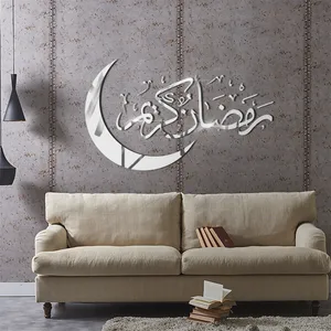 home decoration accessories Garden Decoration Home Stereo Crystal Mirror Stickers Living Room Decoration Green Wall Stickers