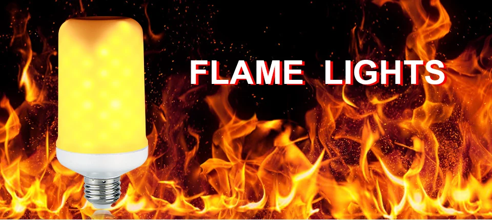 B22 E27 Led Flame Lamps E14 LED Flame Effect Light Bulb 110V 220V Flickering Emulation Fire Lights 5W Decorative Lamp (2)01