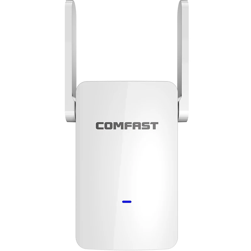 Comfast 867 г 300 Мбит/с + 5 г 2,4 Мбит/с сетевой маршрутизатор Диапазон 2 * 4dBi внешняя антенна 1200 Мбит/с двухдиапазонный Wi-Fi сигнал удлинитель CF-WR753AC