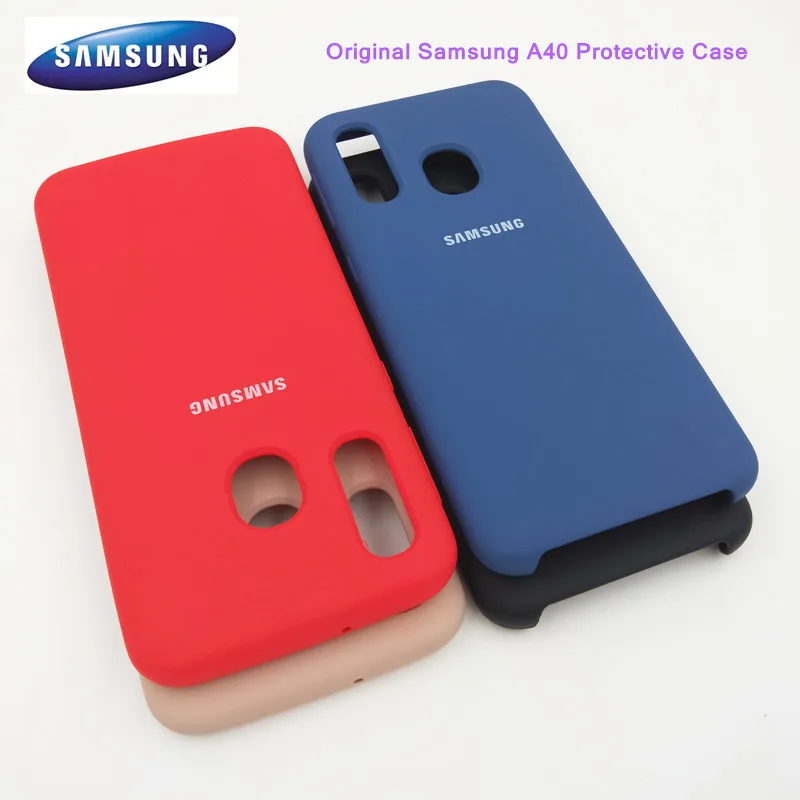 

100% Original Samsung Galaxy A10 A20 A30 A40 A50 A60 A70 M40 Case Silky Silicone back cover Soft touch phone protective shell