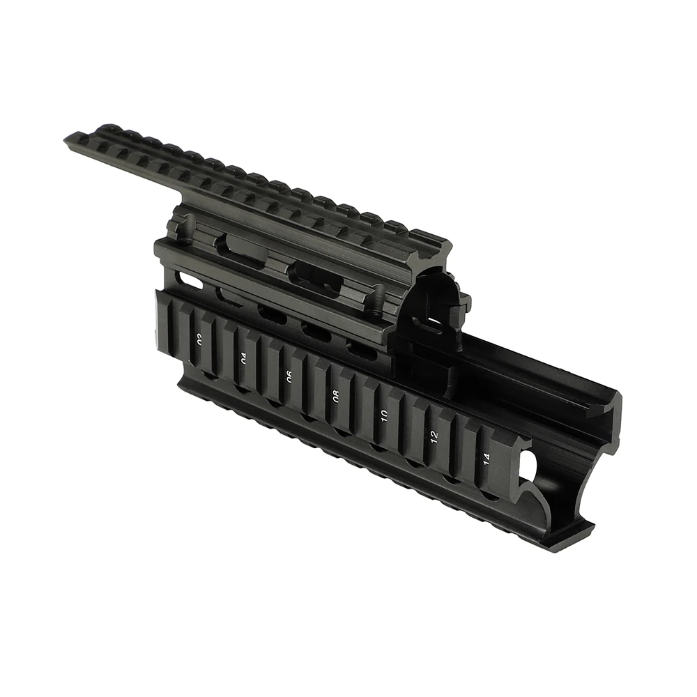 Montagem em Trilho Arma de Construção Universal Tático Quad Picatinny Romena Handguard 2 Peças Acessórios Riflescope Montagem ak 7 Universal tático quad picatinny montagem em trilho