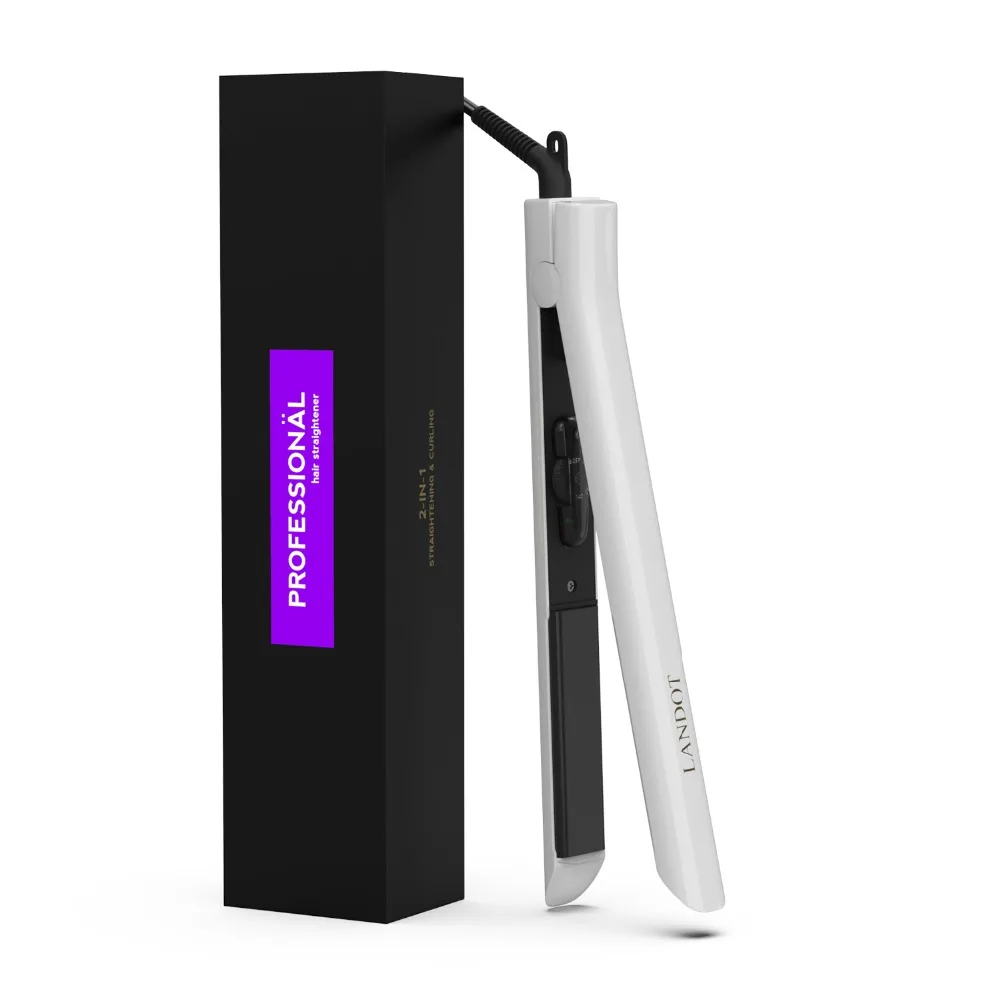 flat iron hair straightener (white-01)