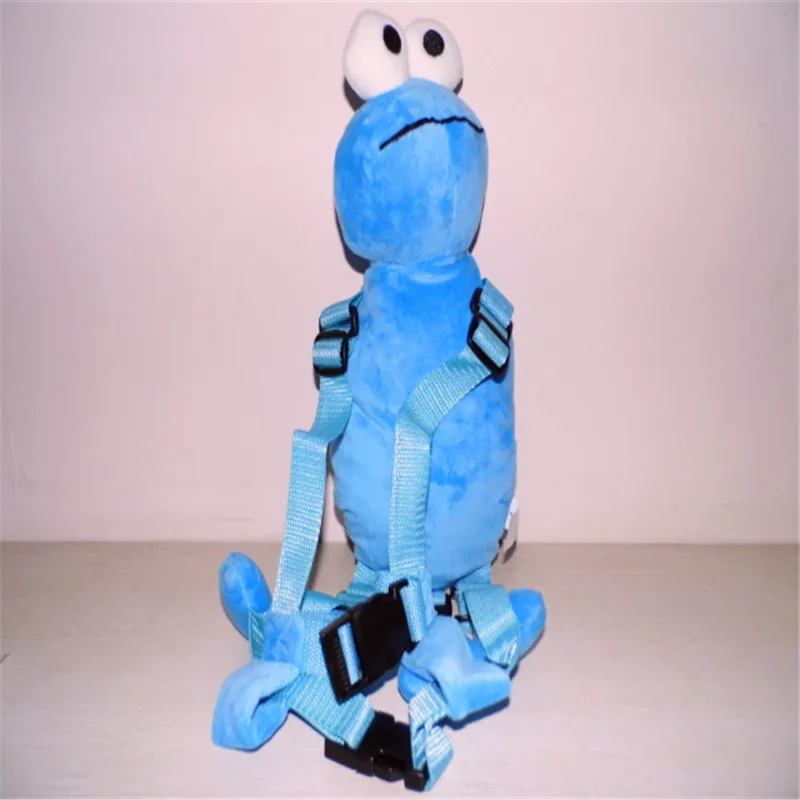 

Blue Elmo Harness buddy Goldbug Animal 2 in 1 Harnesses Plush Toy Backpack Baby Harness Toddler Walker