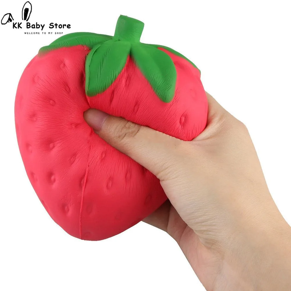

Squishy Strawberry Cheap Slow Rising Squeeze Phone Strap Charm Pendant Squishes Simulation Soft Scented Kid Toy Gift Collections