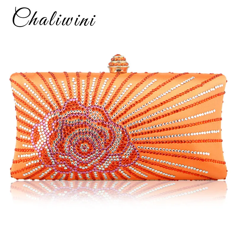 Wholesale Flap Crystal Floral Women Evening Clutch Bag India Toiletry Bag Wallet Designer Lady Bags 2019 Handbags Wedding Purse image_1