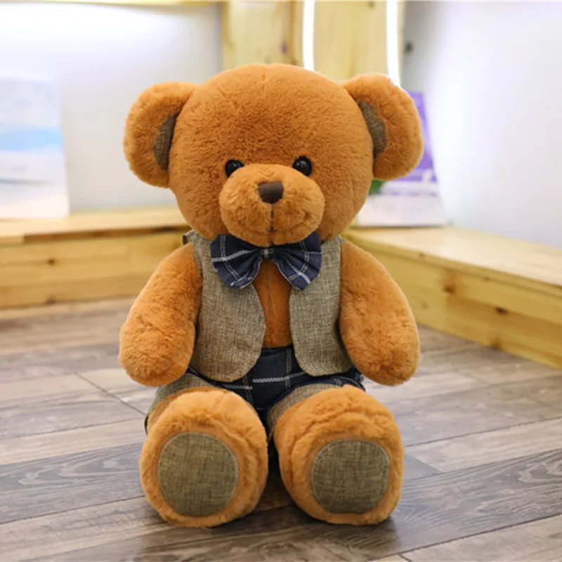 MIAOOWA 1PC 40CM Lovely Teddy Bear Animal Plush Doll Cute Bear Toy Soft Pillow Doll Kid Toy Children Baby Best Birthday Gifts