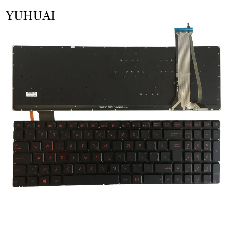 

New Czech keyboard For ASUS GL551 GL551J GL551JK GL551JM GL551JW GL551JX backlit CZ laptop keyboard