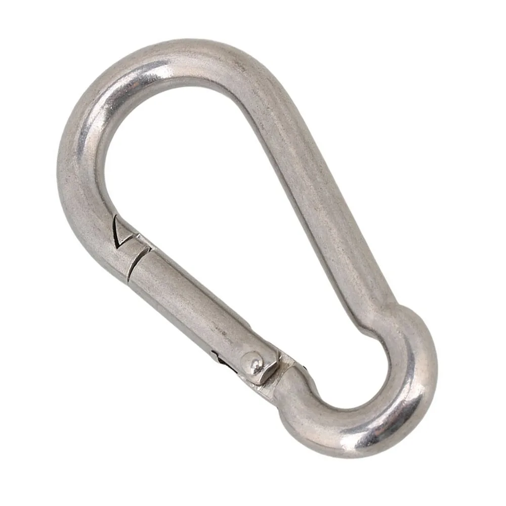 m11120 Mountaineering Buckle with Ring 2pcs Hooks 304 Stainless Steel Carabiner Ochoos m11 