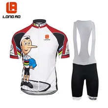 Пиноккио мультфильм с коротким рукавом летнее платье ремень качающийся велосипедный трикотаж костюм