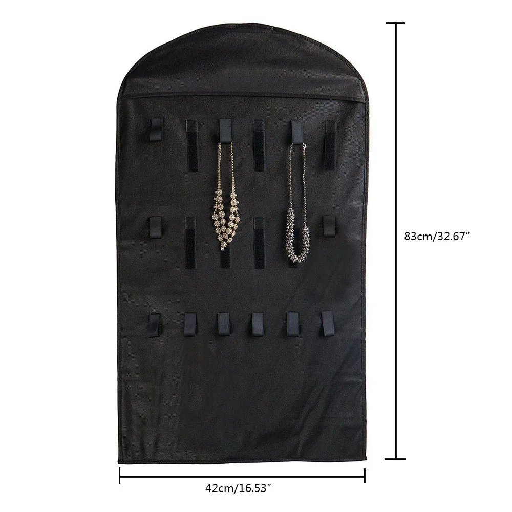 32 bolsillo joyería Organizador colgante pendientes collar joyería titular Dual Side joyería mujeres bolsa Organizador 32 bolsillo joyería Organizador colgante pendientes collar joyería titular Dual Side joyería mujeres bolsa Organizador