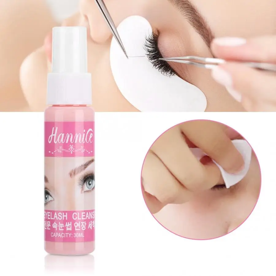 

Lash Glue 30ml Eyelash Cleaner Grafting Eyelash Cleaning Solution Spray Pre-treatment Waterproof