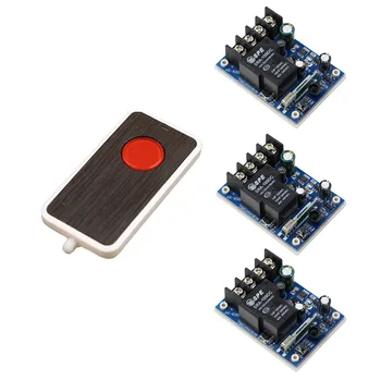 

New Wide Voltage 12V 24V 36V 48V 30A 1CH Wireless Remote Control Switch System 3*Receiver Board & Transmitter Smart Home Switch