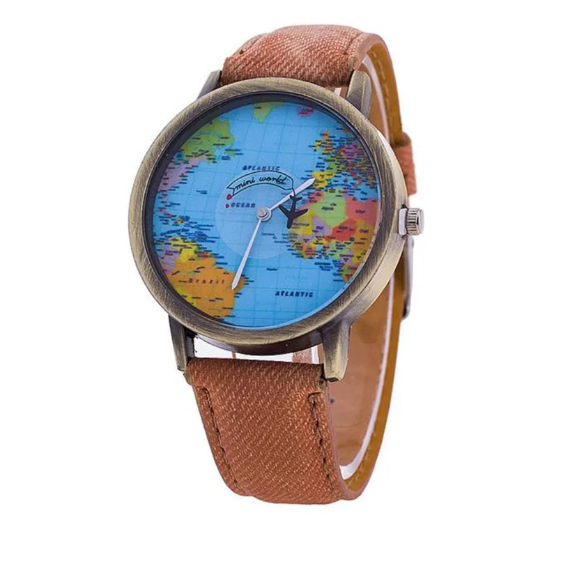 

i06 high quality unisex Watches Men Women lady boy Watch World Map Design Analog Quartz Watch wholesale free shipping