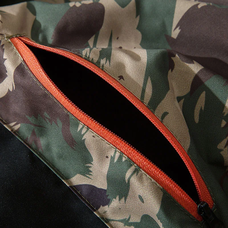 2019 Men Hip Hop Jacket Streetwear Camouflage Jacket Windbreaker Harajuku Retro Tactical Military Camo Track Jackets Coat Zipper