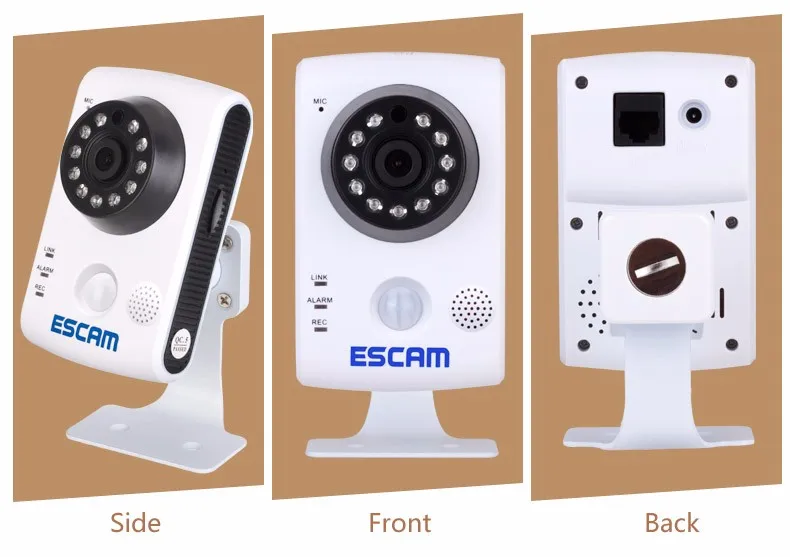 Escam Keeper QF502 Wifi мини ip-камера для дома 1.0MP HD 720P P2P для внутреннего наблюдения ночного видения безопасности CCTV камера