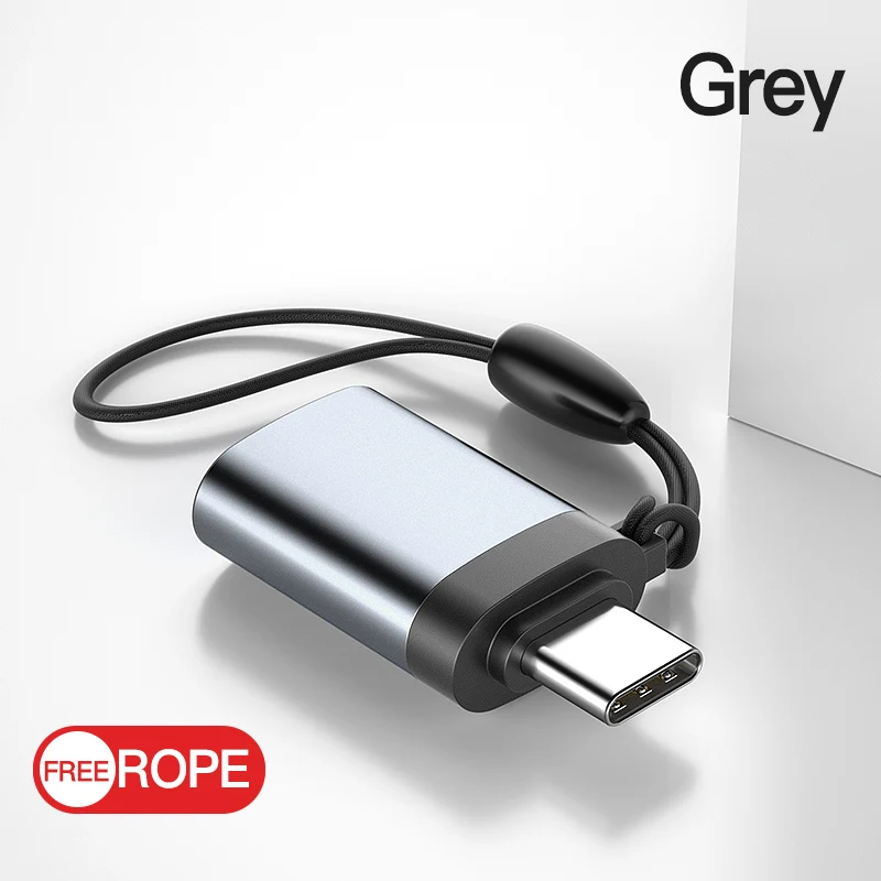 MSVII USB 3,0 OTG адаптер для type C USB-C зарядный преобразователь данных для samsung S8 S9 Note 9 Note 8 type-C адаптеры для Macbook - Цвет: Gray OTG