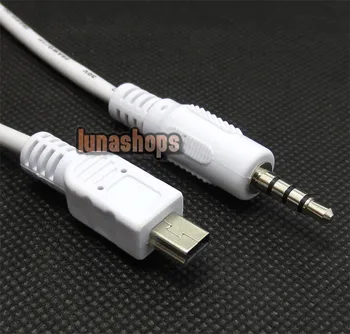 

LN003378 3.5mm 4 Pole Male to USB Mini 5 Pin Tranfer Data Cable Adapter For Car Audio