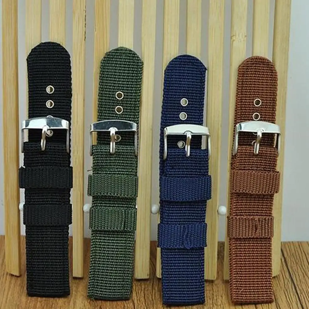 

Military Army Nylon Wrist Watch Band 18mm 20mm 22mm 24mm Replacement Strap dropshipping