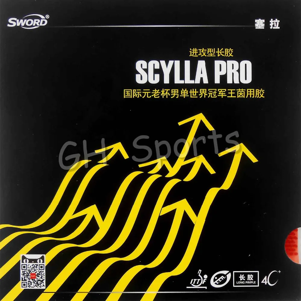Sмеч SCYLLA PRO резиновая доска для настольного тенниса без губки топ лист|long pips|sword