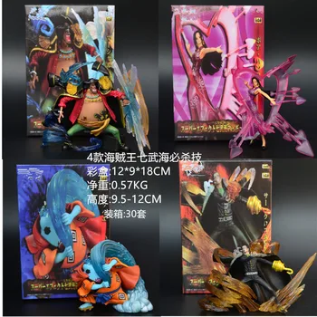 

4PCS/SET One piece figure Marshall.D.Teach/ Boa /Jiebe/Sir Crocodile PVC Action Figure Collection Model Kids Toy Doll