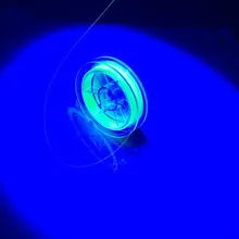 10 шт./лот, высокое качество, 50 м, нейлоновая леска, основная линия и палантин, флуоресцентная светящаяся леска, ночная рыболовная снасть, pesca