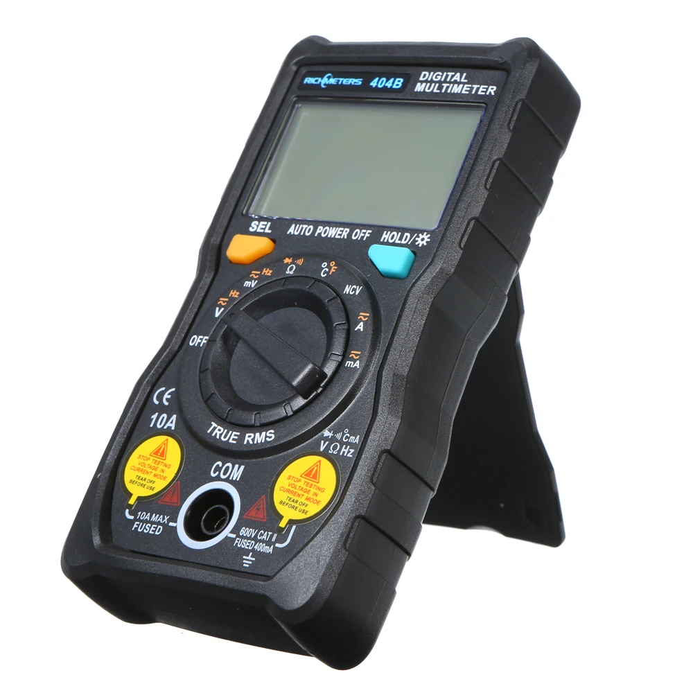 

Multifunction Handheld Digital Multimeter RM404B Mini Multi Meter AC/DC Voltage Transistor Tester Ammeter Temperature Sensor