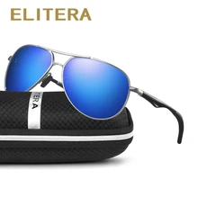 ELITERA унисекс Алюминий магниевого сплава пилот Для мужчин/Для женщин HD поляризованные зеркальные UV400 солнце солнцезащитные очки для Для мужчин Óculos