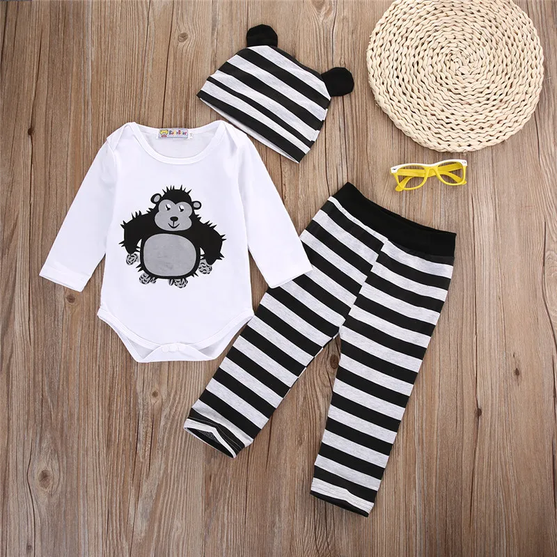 3 шт. детские комбинезоны с длинным рукавом штаны и шляпа|baby clothing|baby clothing setset baby