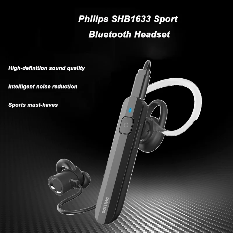 Оригинальная беспроводная гарнитура Philips SHB1633 с Bluetooth 5,0 A2DP AVRCP HFP HSP литий-полимерные наушники с регулятором громкости