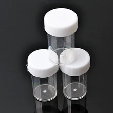 10 шт., пластиковая портативная Косметическая пустая банка, коробка для горшка, макияж, дизайн ногтей, контейнер для хранения бусин, круглая бутылка, Прозрачный Крем