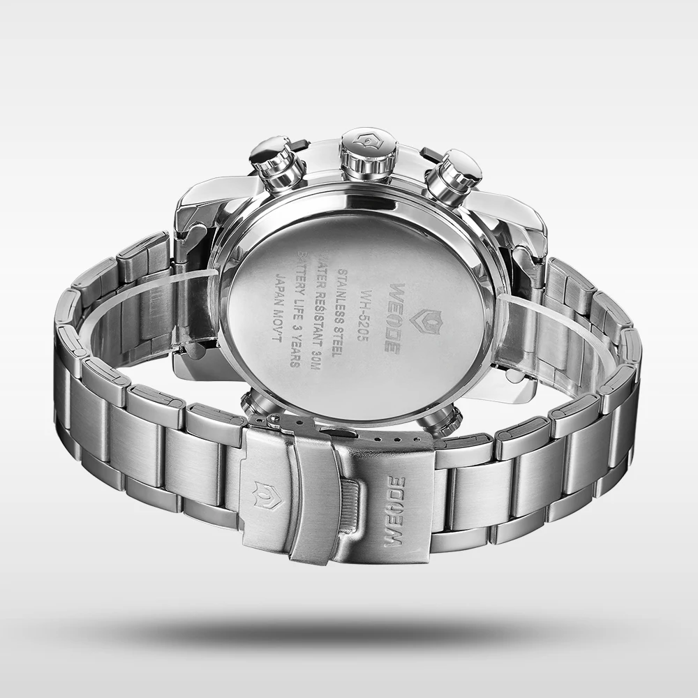 WEIDE мужские часы спортивные светодиодный цифровой браслет Электронный двойной
