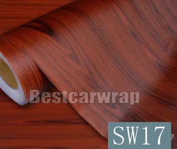 

Wood Grain Textured Vinyl Wrap Wall Sticker Use for Home table / cupboard wardrobe Car interior Covering film 1.22x50m