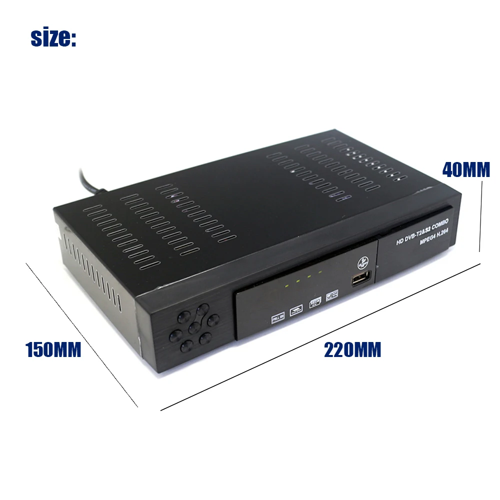 Vmade HD цифровой эфирный спутниковый ТВ приемник DVB T2 S2 комбо ТВ тюнер к получению MPEG-4 DVB-T2 DVB-S2 поддержка ТВ-коробок CCCAM
