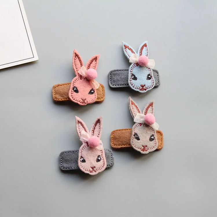 20 pcs/lot, Bunny Felt Hair Clip , Girls Easter Hair Clipsin Hair