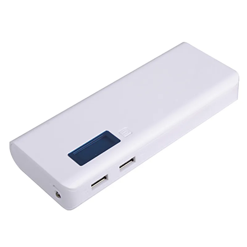 Kopen Universele DIY Dual USB 5x18650 Lcd scherm Mobiele Telefoon Power Bank Acculader Case Box Voor iPhone Voor Xiaomi Powerbank