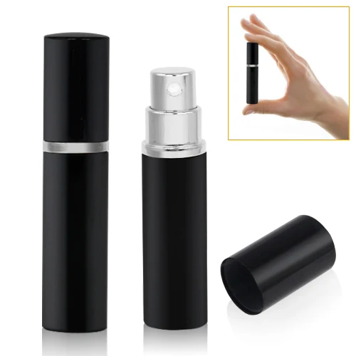 Black Refillable Metal Atomiser Perfume Spray Bottle Holitay Handbag