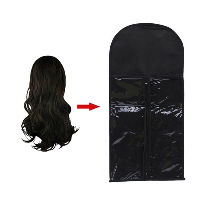 

1PC Hair Wig Extension Carrier Hair Beauty Bag Dust-proof Durable Zipper Portable Women Non-woven Suit Case Bag Wig Hanger Bag