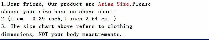 Kenar Clothing Size Chart