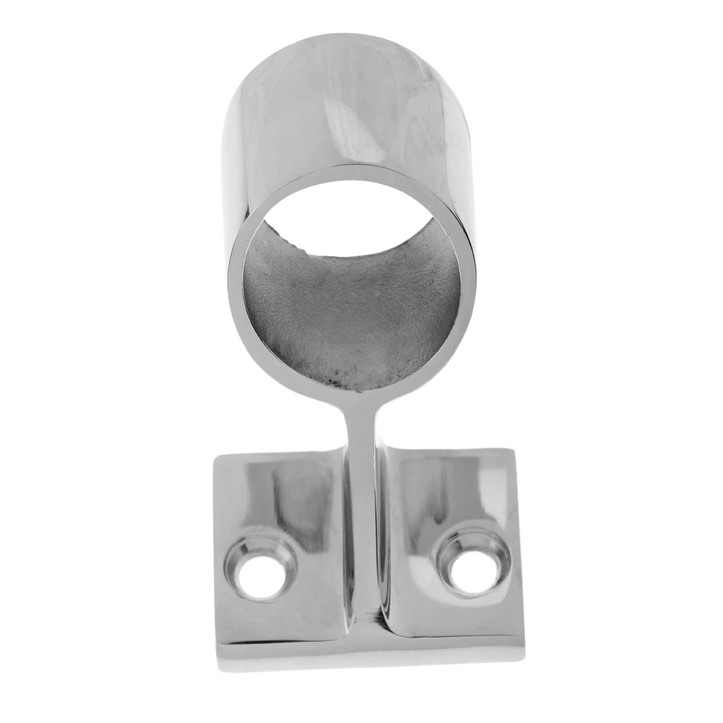 Boat Handrail Fitting Center Stanchion Marine Grade 316 Stainless Steel Corrosion Resistant Durable