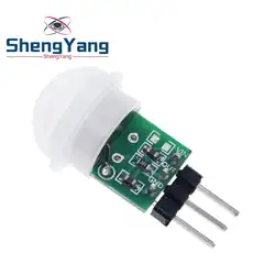Шэньян Мини ИК пироэлектрический инфракрасный PIR движения человека Сенсор автоматический детектор модуль AM312 Сенсор DC 2,7 до 12 В