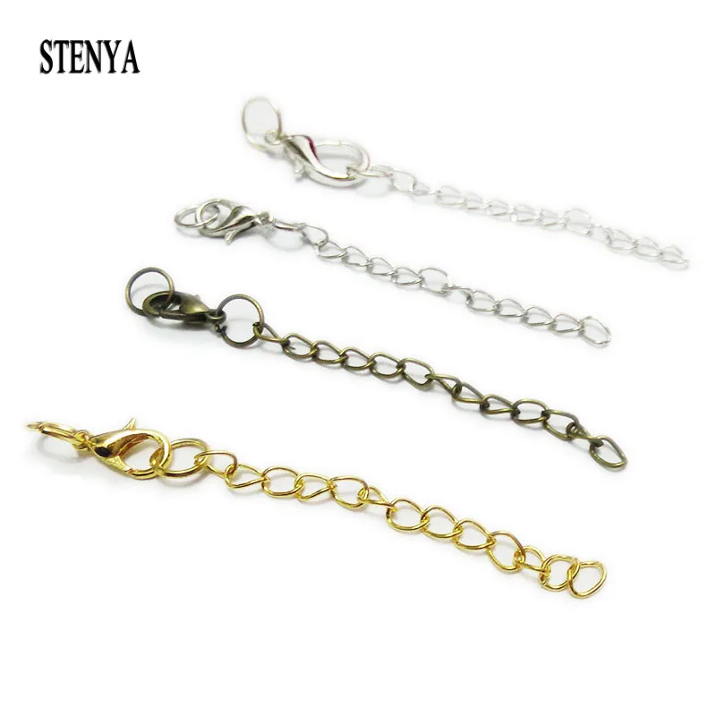 

STENYA Lobster Clasps Jump Rings Pinch Bail Necklace Pendant Connector Extended Extension Chains Charms Bracelet Ropes Cords