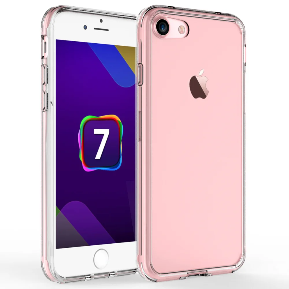 

10pcs/1 lot Clear TPU Series Case For iphone 4 4S 5 5S 5C 6 6s 7 Plus Slim Crystal Back Protect Phone Cover Silicone Gel Case