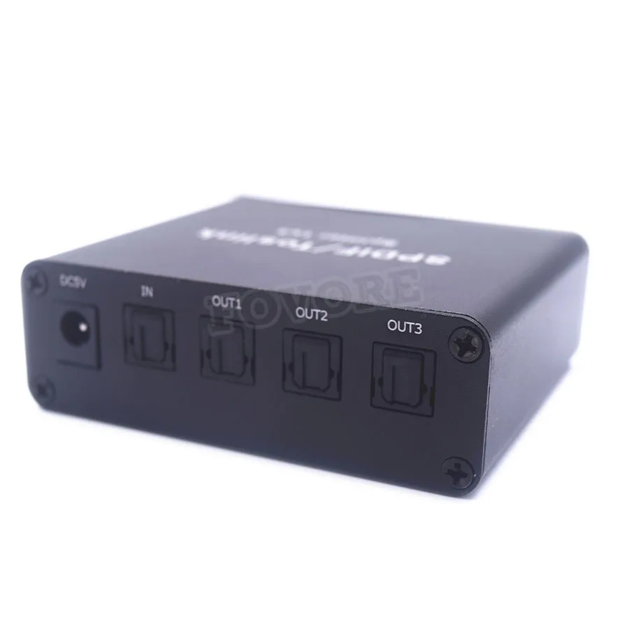 SPDIF Toslink Цифровой оптический аудио переключатель разветвитель удлинитель 1x3