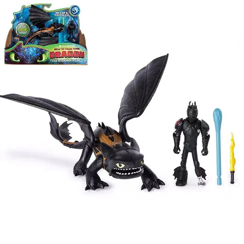

IN stock 9"23cm How to Train Your Dragon Toothless Action figure Light Fury Toothless Toys For Children's Birthday Gifts