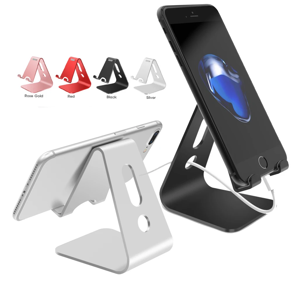 

NEW Mobile Phone Desk Holder Stand for Samsung Phone Aluminium Alloy Metal Tablet Stand Universal Holder for iPhone X/8/7/6/5