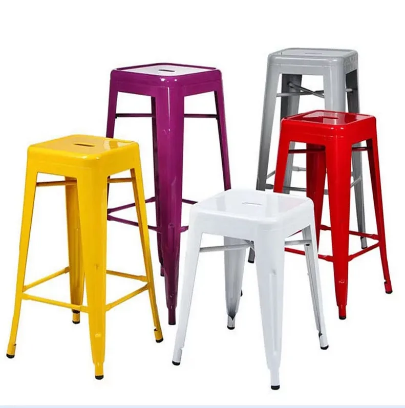 Ikea Continental Iron Metal Stool Bar Stool Bar Stool Stool Modern Tall Bar  Chairs Chair Chair Furniture Industry - Bar Stools - AliExpress