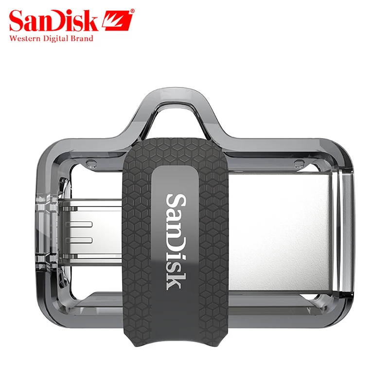 Sandisk USB флэш-накопитель 128 Гб 64 ГБ 32 ГБ оперативной памяти, 16 Гб встроенной памяти, двойной OTG флеш-накопитель высокого Скорость памяти U диск Micro USB3.0 карты SDDD3 для телефона или ПК с ОС Windows