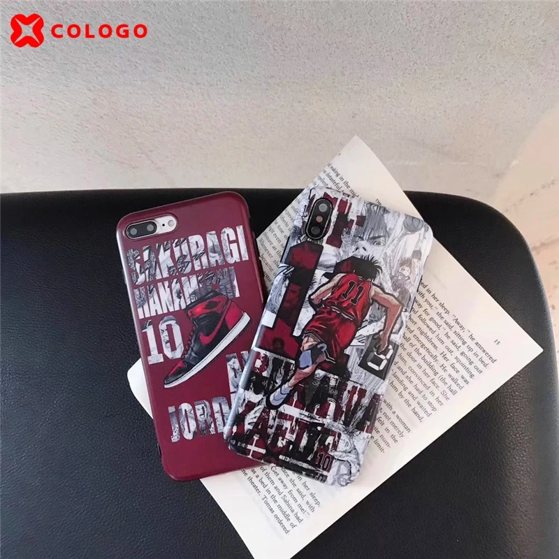 

Japan High popularity Anime Slam dunk phone Cover Case For iPhone 7 6 6s 8 Plus X10 XR XS MAX anti-slip soft silicon Phone Cases