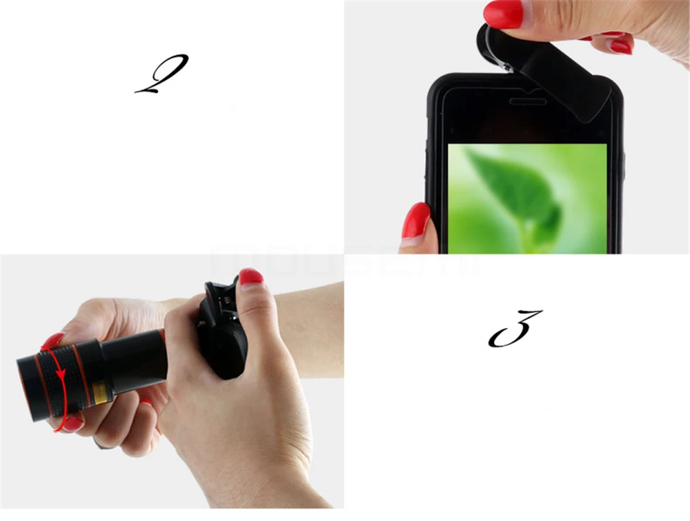 MOUSEMI 12X Mobile Phone Lens For iPhone Universal Clip 12x Zoom Celular Lens For Smartphone Camera Lenses on phone Telephoto    (5)